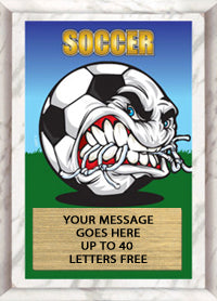 Soccer Full Color KRUNCH Plaque [PKRNCH5-SC]