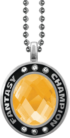 Yellow Gem Silver Fantasy Champion Charm [CSOV-FCHMP-STN-YLW-S]