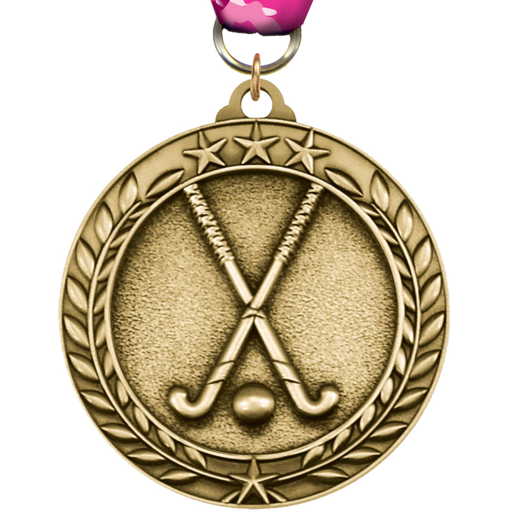 Field Hockey 1.75 inch Dimensional Medal [MSW1-FLDHK]