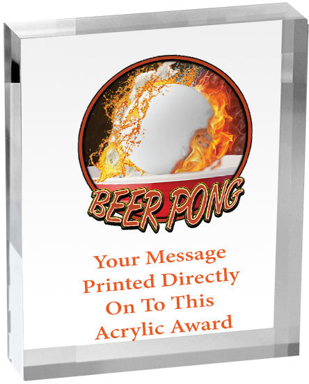 Beer Pong Vibrix Acrylic Award [A46BV-BRPNG]