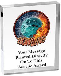 Bowling Vibrix Acrylic Award [A45BV-BW]