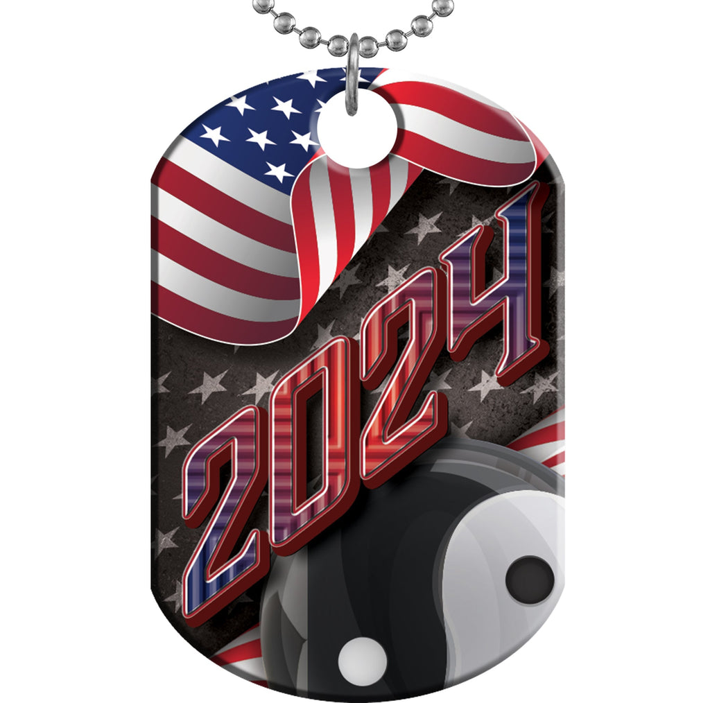 Martial Arts 2024 US Flag Monster Dog Tag [DTXL-FLG-MA-24]