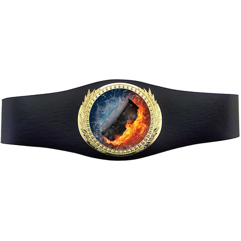 40 inch Hockey Champion Award Belt - Fire & Water [CSAB3-FNW-HK]
