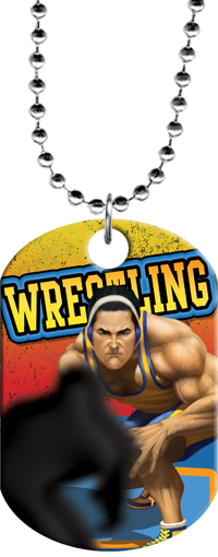 Wrestling Monster Dog Tag [DTXL-WS]