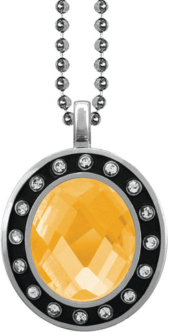 Yellow Gem Silver Charm [CSOV-16STN-STN-YLW-S]