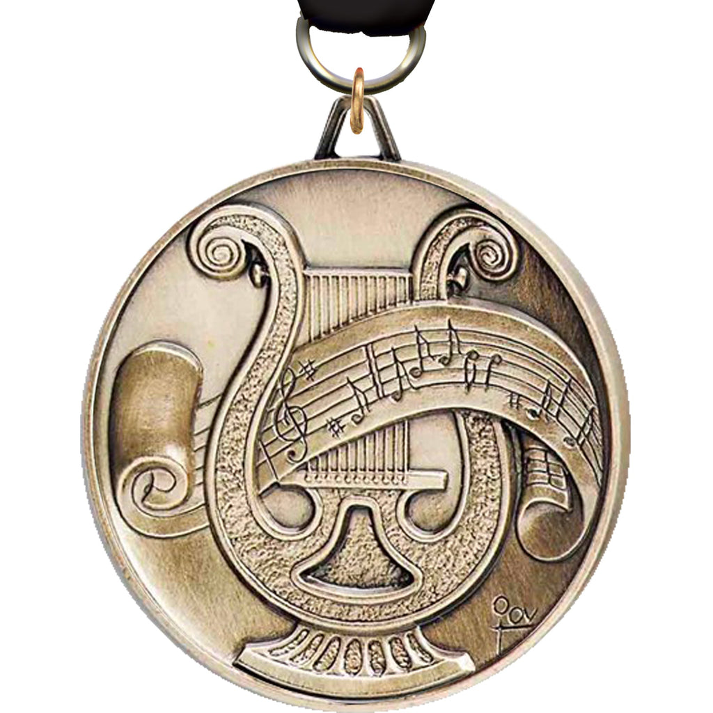 2.5 inch Premium Satin Finish Medal - Music [MF92-MC]