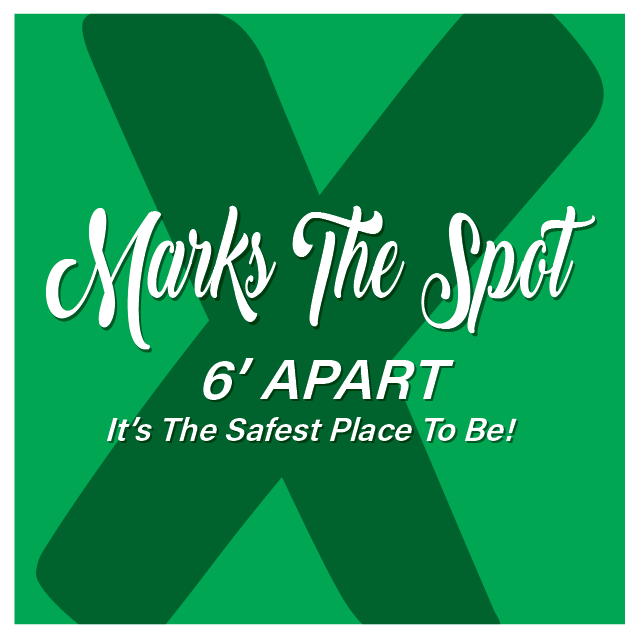 X Marks The Spot Floor Decal - 12 inch [FD12-X]