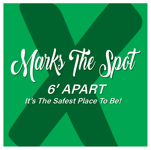 X Marks The Spot Floor Decal - 12 inch [FD12-X]