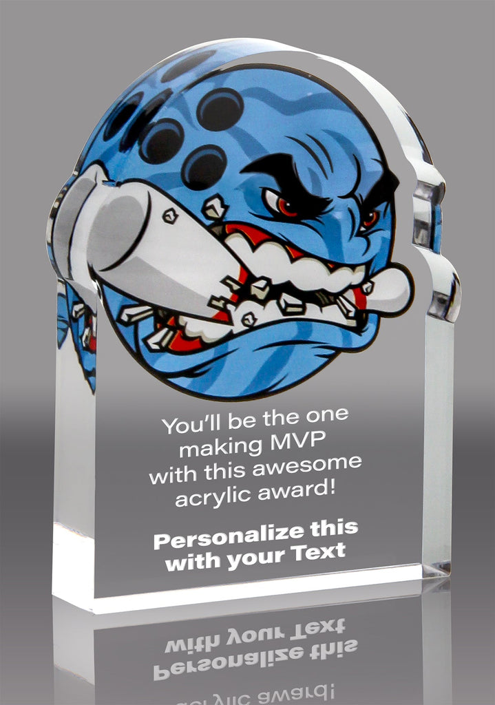 Bowling Krunch Acrylic Award- 4x5 inch [AKRCH-BW-45-Q]