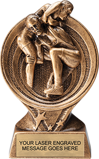 Wrestling Saturn Resin Trophy [RM26ST-WS]