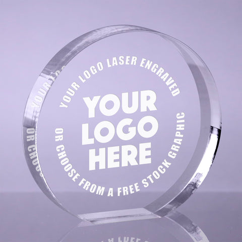 1 inch Thick Acrylic Orbit Award - 7 x 7.25 inch [A1ORB7-Q]