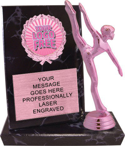 Pink Modern Dance Custom Round Insert Billboard Plaque [PXNKRIF6-MDDC]
