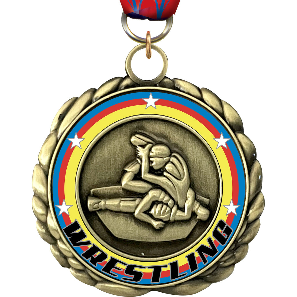 Wrestling Wraparoundz Insert Medal [MWZ2-WS]