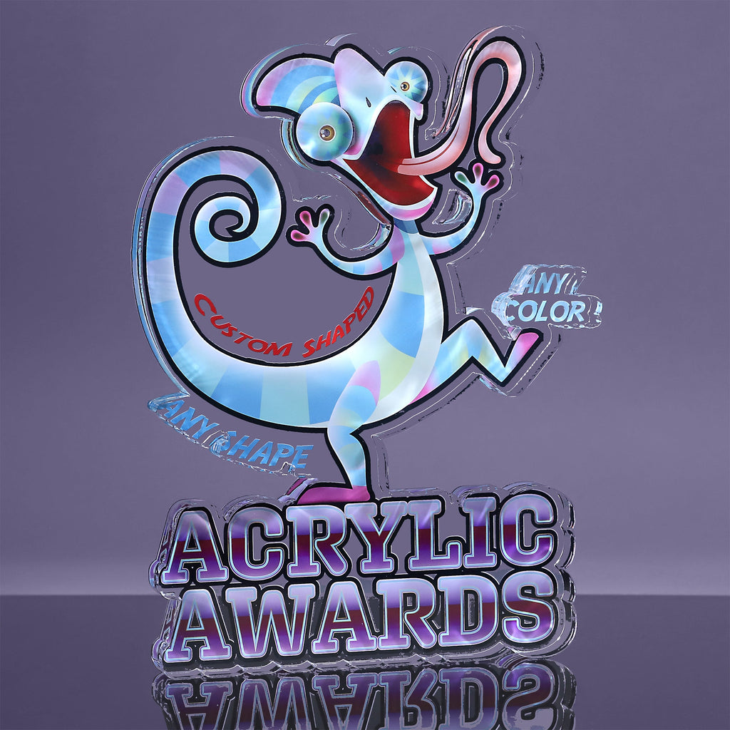 1 inch thick Custom Shaped Acrylic Award - 11 to 11.9 inches  [A1XSHP120-Q]