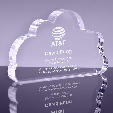 1 inch Thick Acrylic Cloud Award - 6 inch [ACLD6-Q]