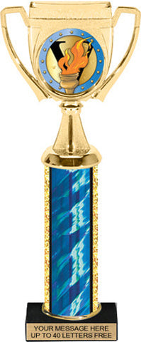 Winners Cup Color Insert Trophy w/ Column [Ti12-P105]