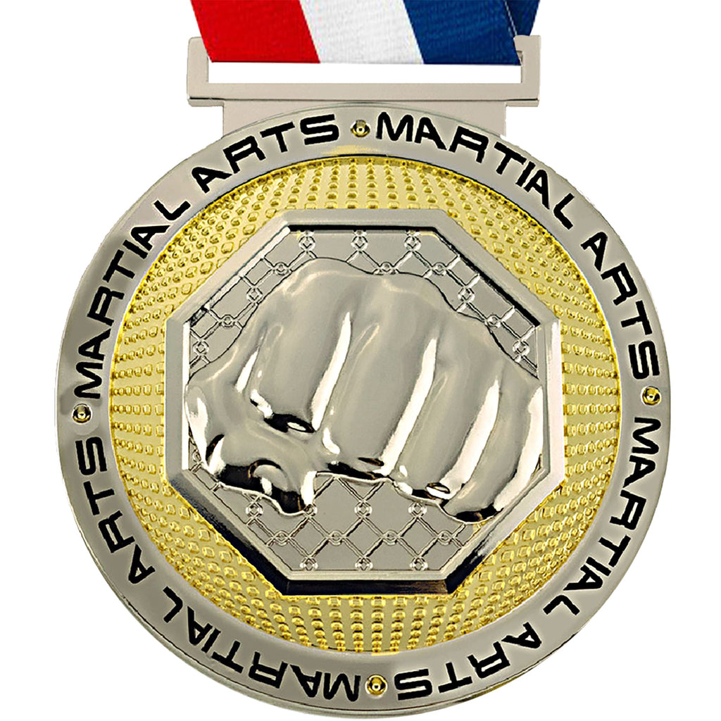 Martial Arts Dual Plated Diecast Medal [MSDP3-MA]