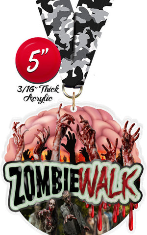 Zombie Walk Colorix-M Acrylic Medal [MACR5-ZMBWK-Q]