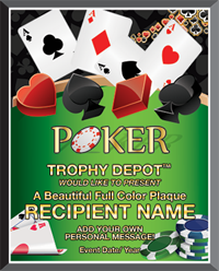 Poker Graphix Plaque [PGFX912-PK]