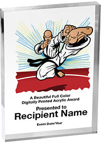 Martial Arts Vibrix Acrylic Award [A57BV-MA]