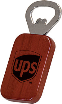 Wooden Rectangular Magnetic Bottle Opener- Rosewood [BTLOPN505R]