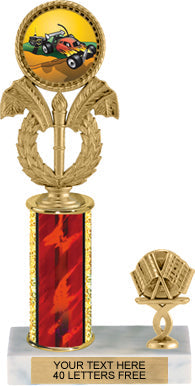 Wreath & Torch Insert Trophy with 1 Trim [T1T11i-C50]