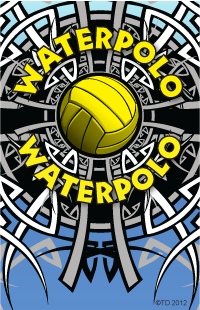 Water Polo- Tribal Plaque Insert [BBP-2159]