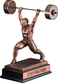 Weightlifting Power Lifter Gallery Resin Trophy [GRS087-WL]