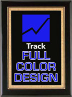 Custom Black Stained Piano Finish Plaque [TD3819-FC]