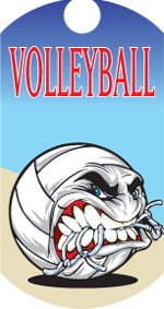 Volleyball- Krunch Dog Tag Insert [DT-1230]