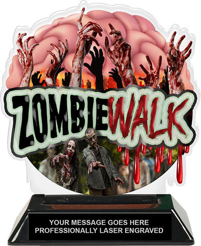 Zombie Walk Colorix-T Acrylic Trophy [TACR6-ZMBWK-Q]