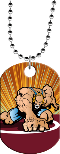 Wrestling Monster Dog Tag [DTXL-WS]