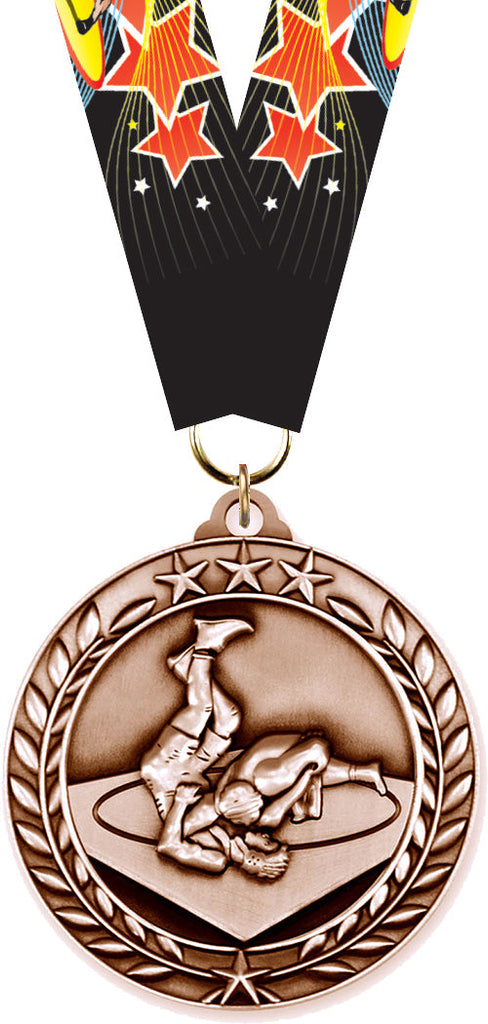 Wrestling Dimensional Medal - Bronze [MSW2-WS-B]